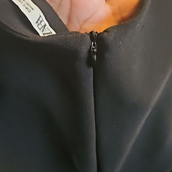 Zara Pencil Sleeveless Midi Dress Small Black - Picture 16 of 16